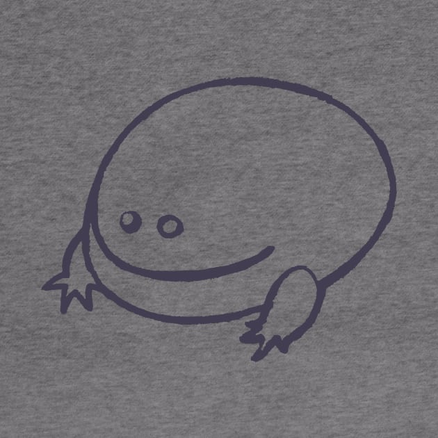 It is Wednesday my dudes. Funny, minimal Frog design in dark line by croquis design